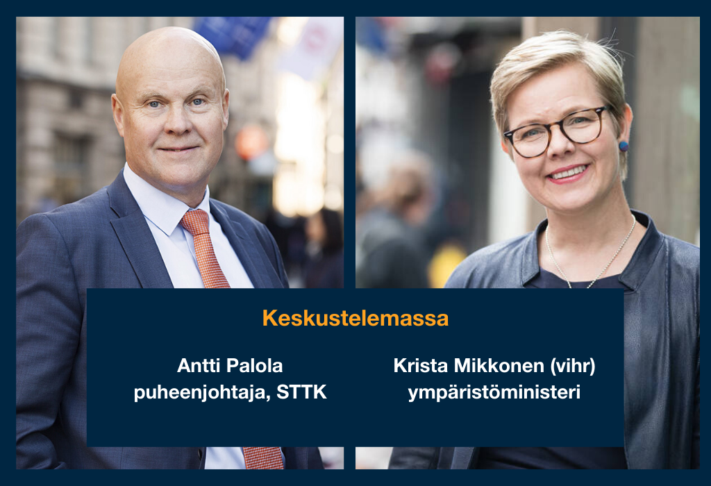 ministeri Mikkonen ja Antti Palola
