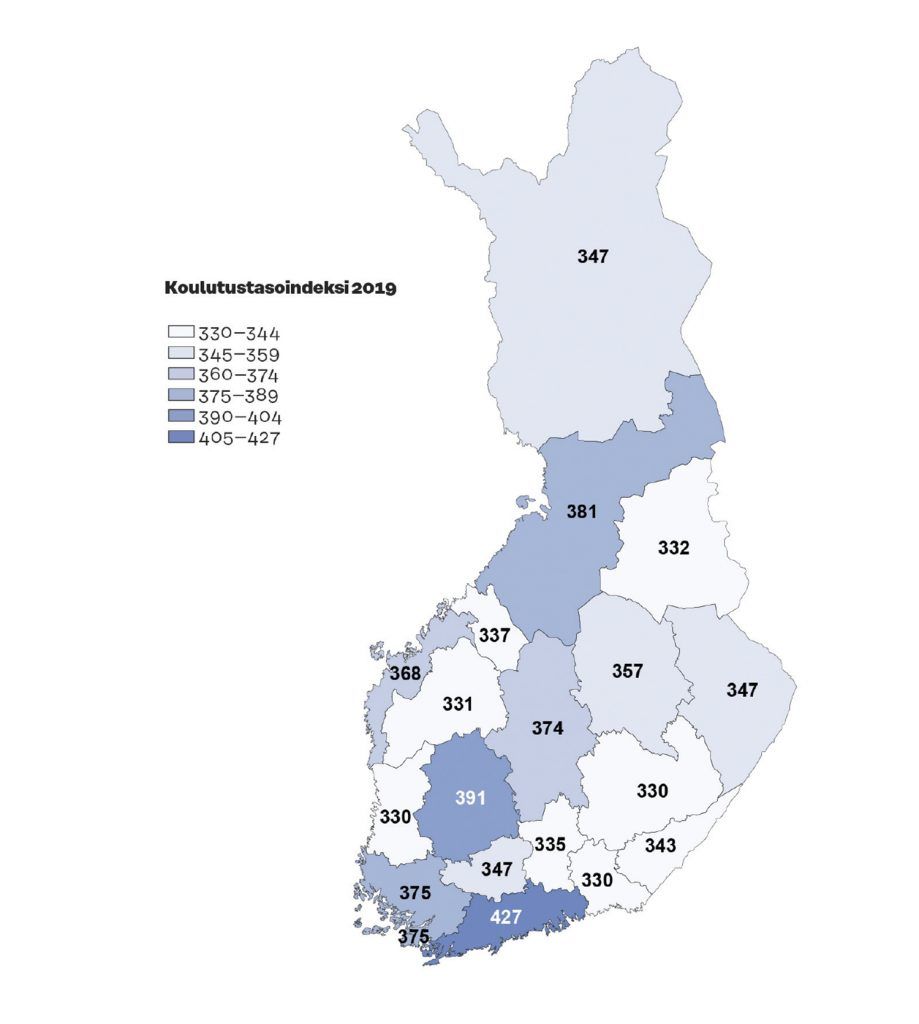 koulutustasoindeksi-maakunnittain