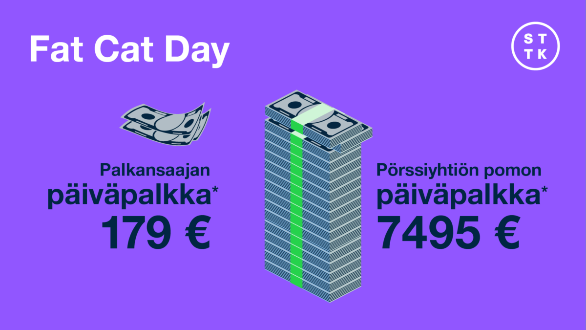 Palkansaaja on tänään (28.2.2024) tienannut pörssiyhtiön toimitusjohtajan yhden päivän palkan.