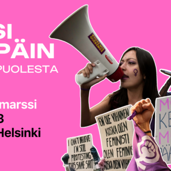 STTK marssii naistenpäivänä tasa-arvon puolesta